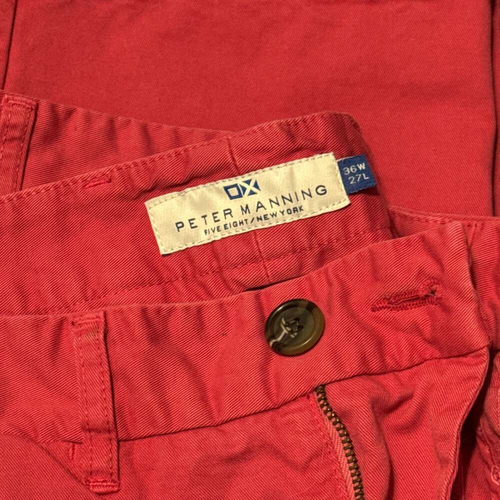Peter Manning Classic Fit Chino Pants Mens 36x27 - Picture 2 of 3